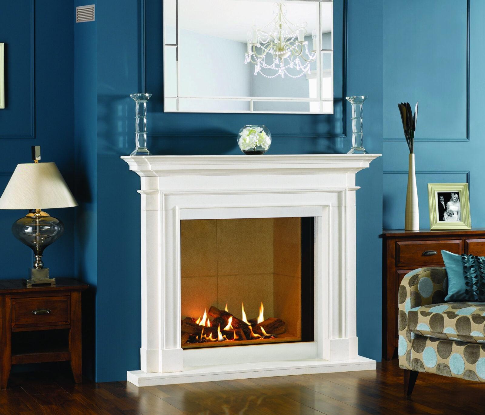 оформление камина в интерьере