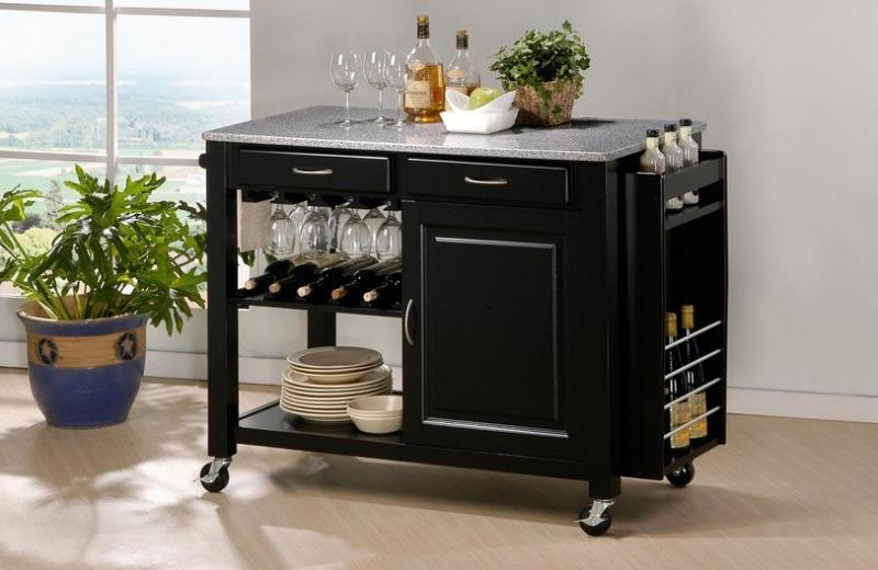 передвижная тумба на кухне peredvizhnaya-tumba