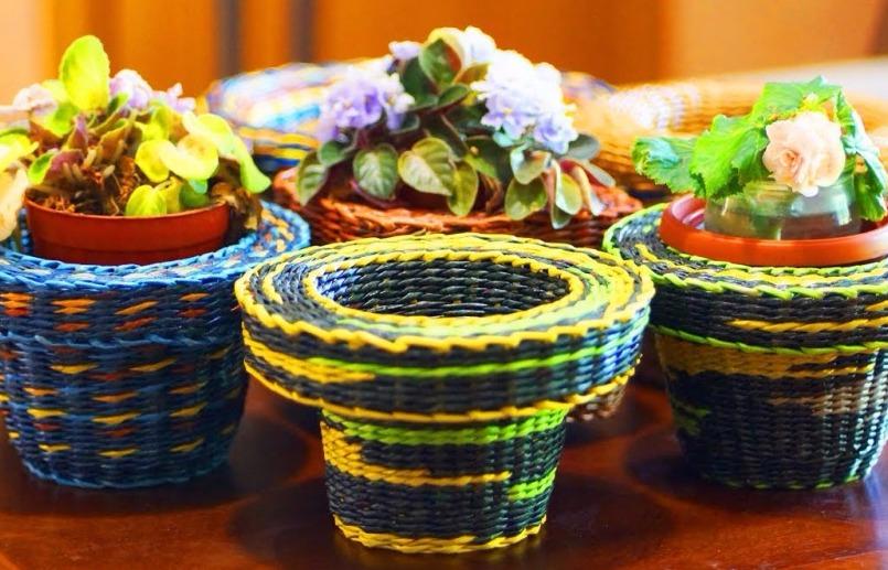 1000 Объемный чехол - кашпо для цветочного горшка