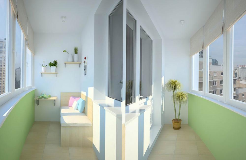 варианты отделки балкона