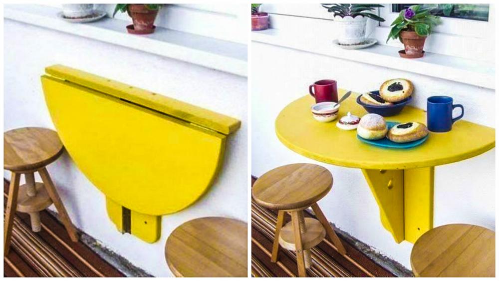 1000 Откидной столик на балкон (49 фото): стол раскладной и складной, как ...