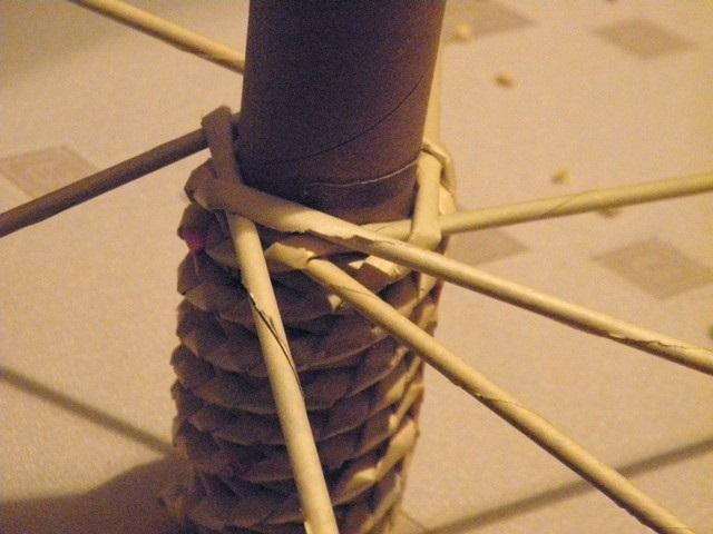 плетение из газетных трубочек для начинающих пошагово