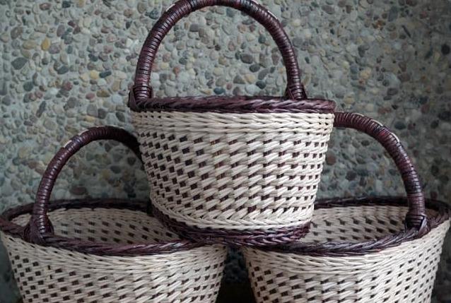 плетение из газетных трубочек