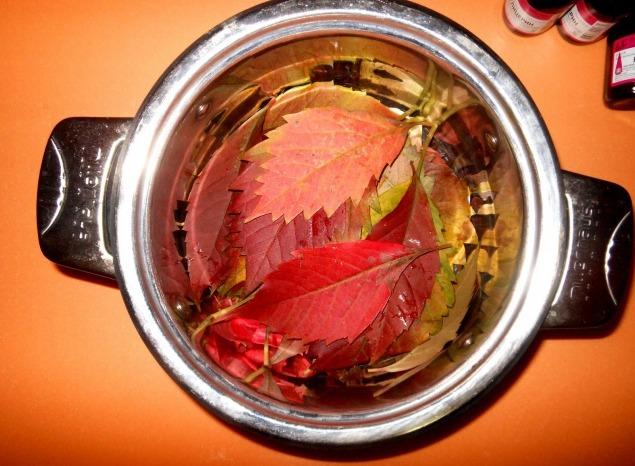 композиция из листьев своими руками