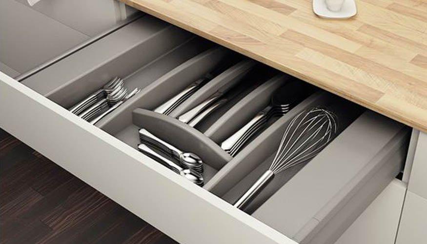 875 Лоток для столовых приборов, 400 мм, белый | Лотки для столовых ...