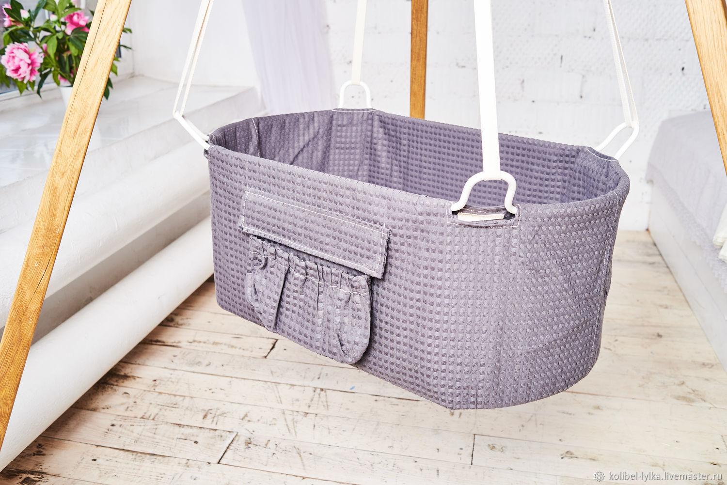 плетеная колыбель для новорожденных