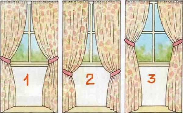 крепление прихватов для штор прихваты для штор своими руками