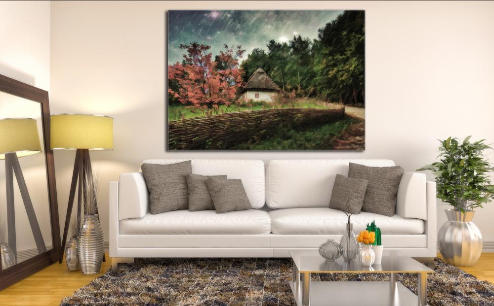 определение расположения постера