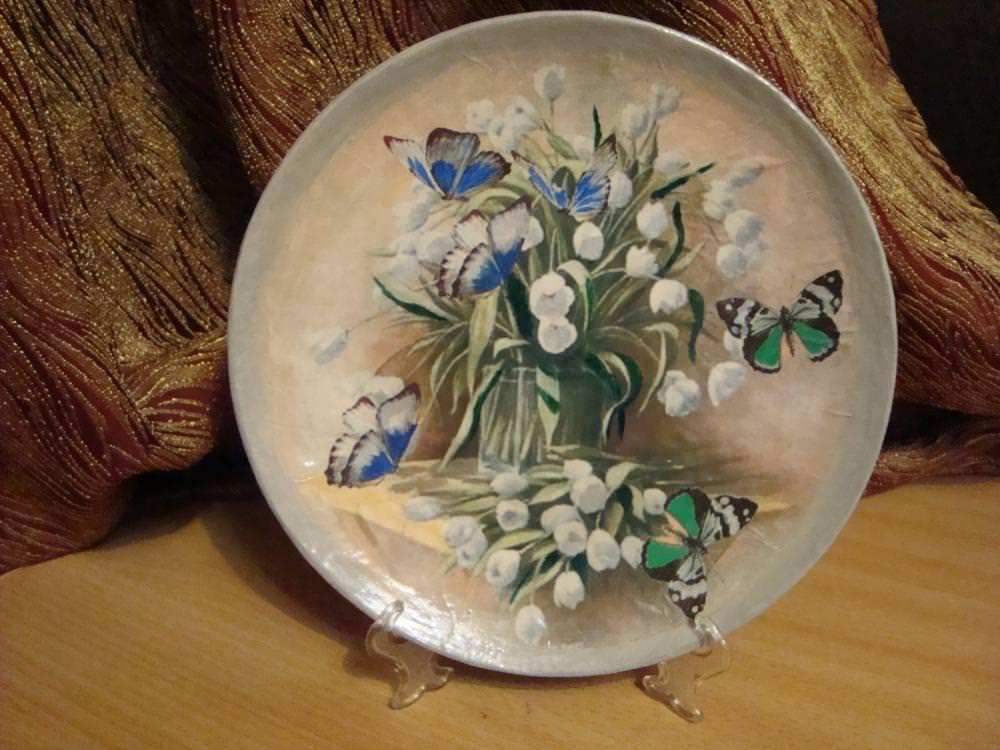 1000 Декупаж на тарелках для начинающих MiR Handmade