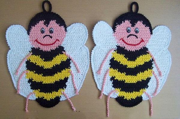 прихватки крючком схемы с описанием (главный ключ)