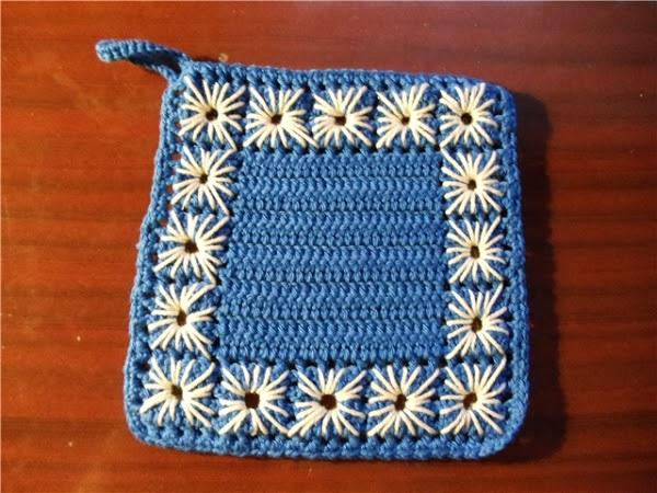 прихватки крючком схемы с описанием (главный ключ)