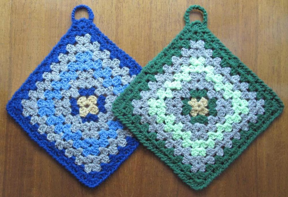 прихватки крючком схемы с описанием (главный ключ)