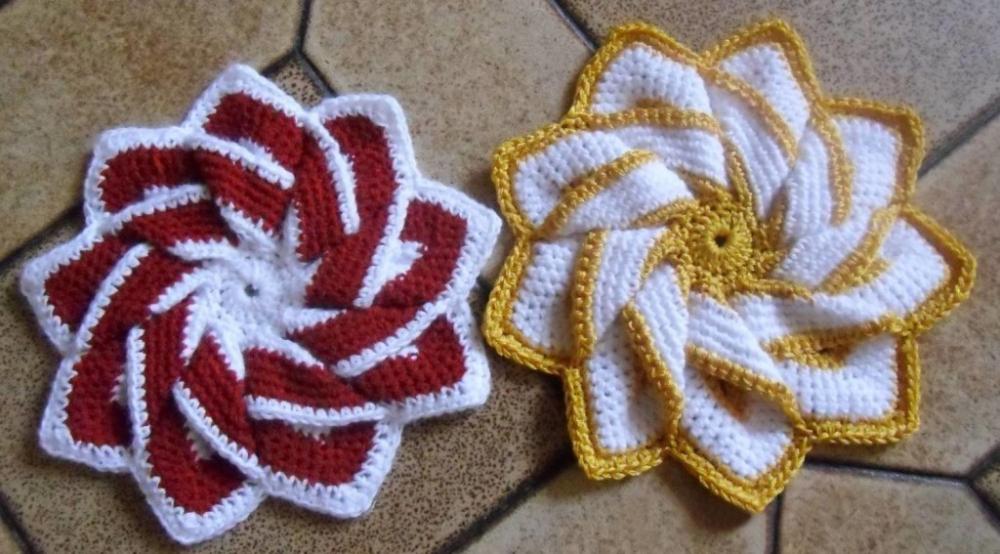 вязание прихваток крючком со схемами и описанием