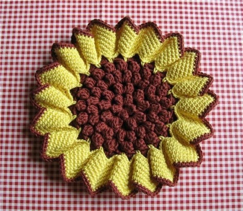 вязание прихваток крючком со схемами и описанием