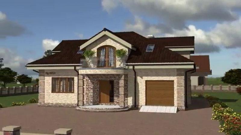 крыши домов с мансардой проекты