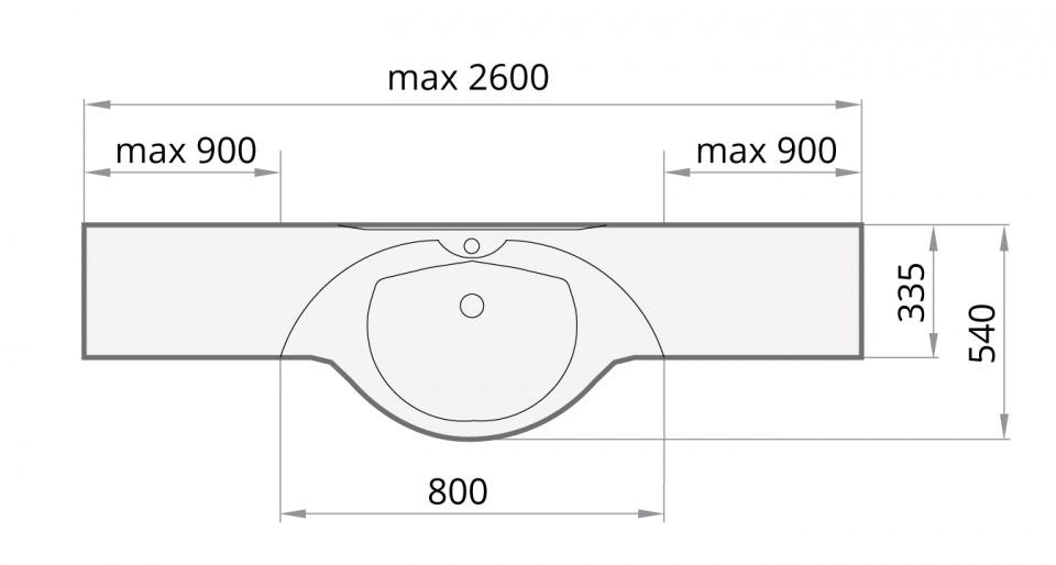 раковина из бетона