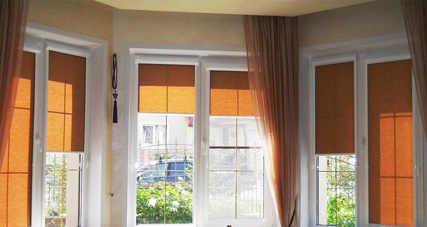 900 Кассетные шторы на пластиковое окно