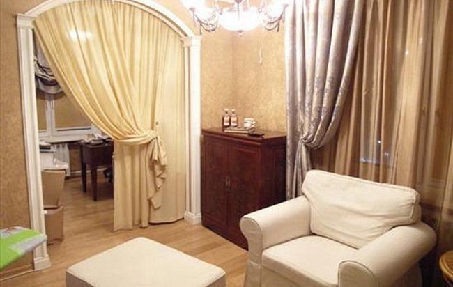 декоративные шторы на дверной проем своими руками