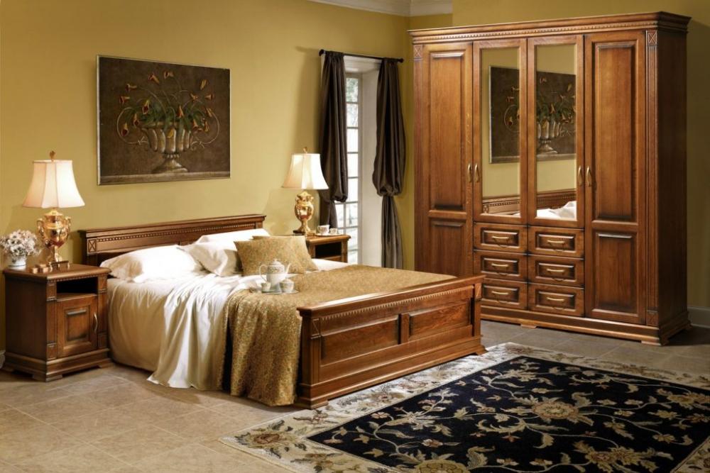 кровать из массива дуба