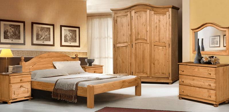 кровать из массива дуба