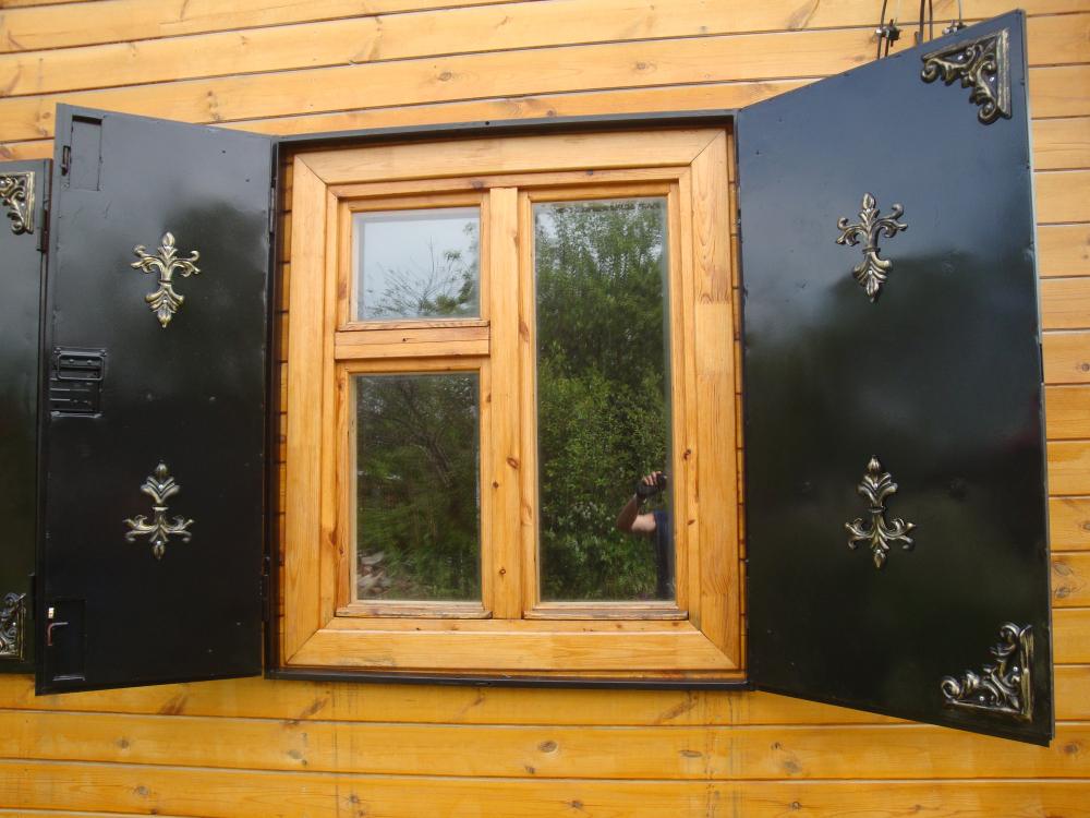 ставни на окна деревянные (главный ключ)