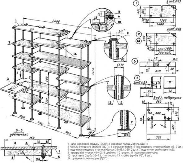 сделать полки в гараже