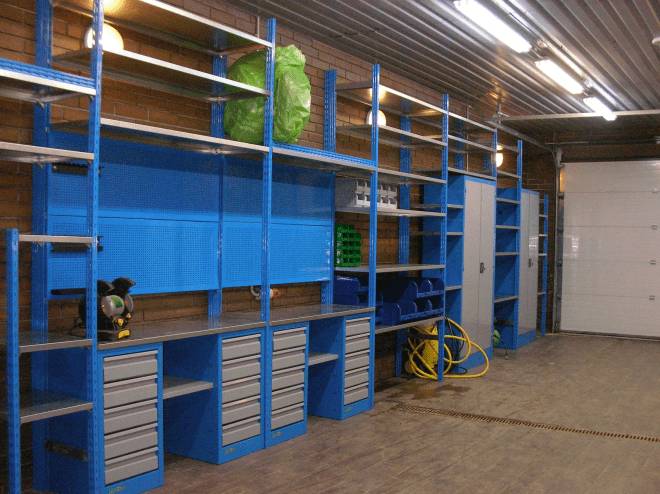 полки для инструмента в гараже своими руками