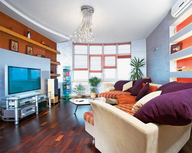 дизайн квартиры в стиле фьюжн