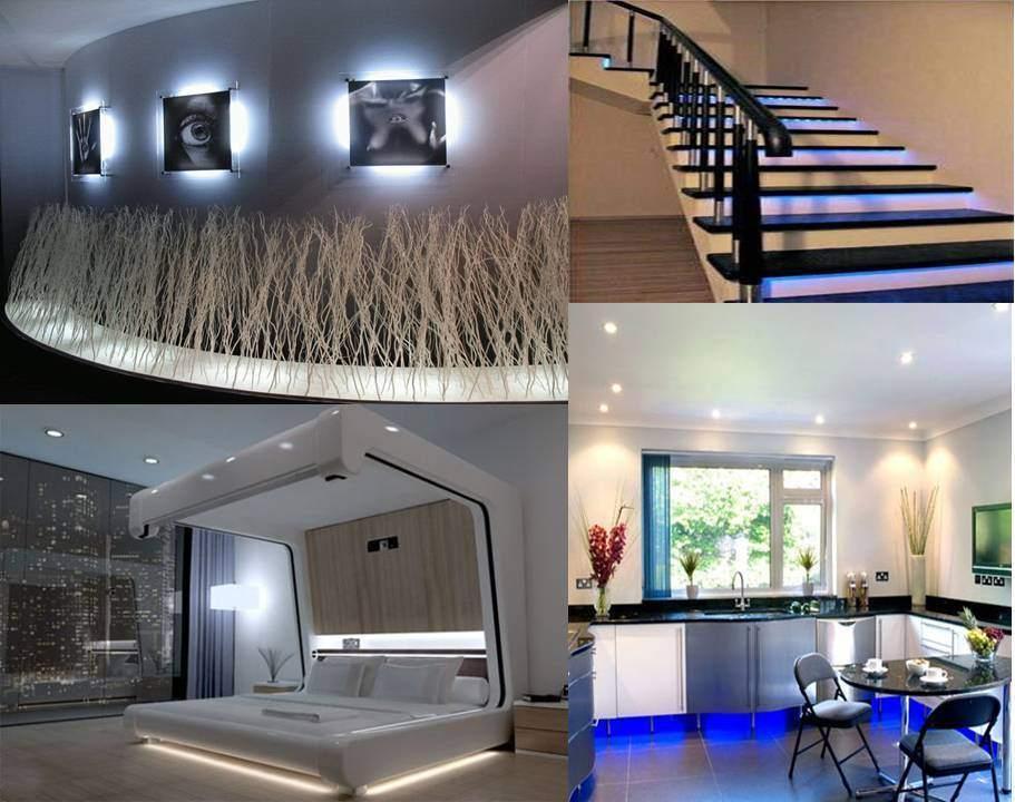 освещение светодиодной лентой в квартире