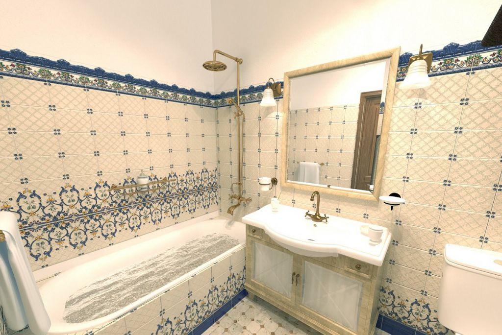 санузел в стиле прованс