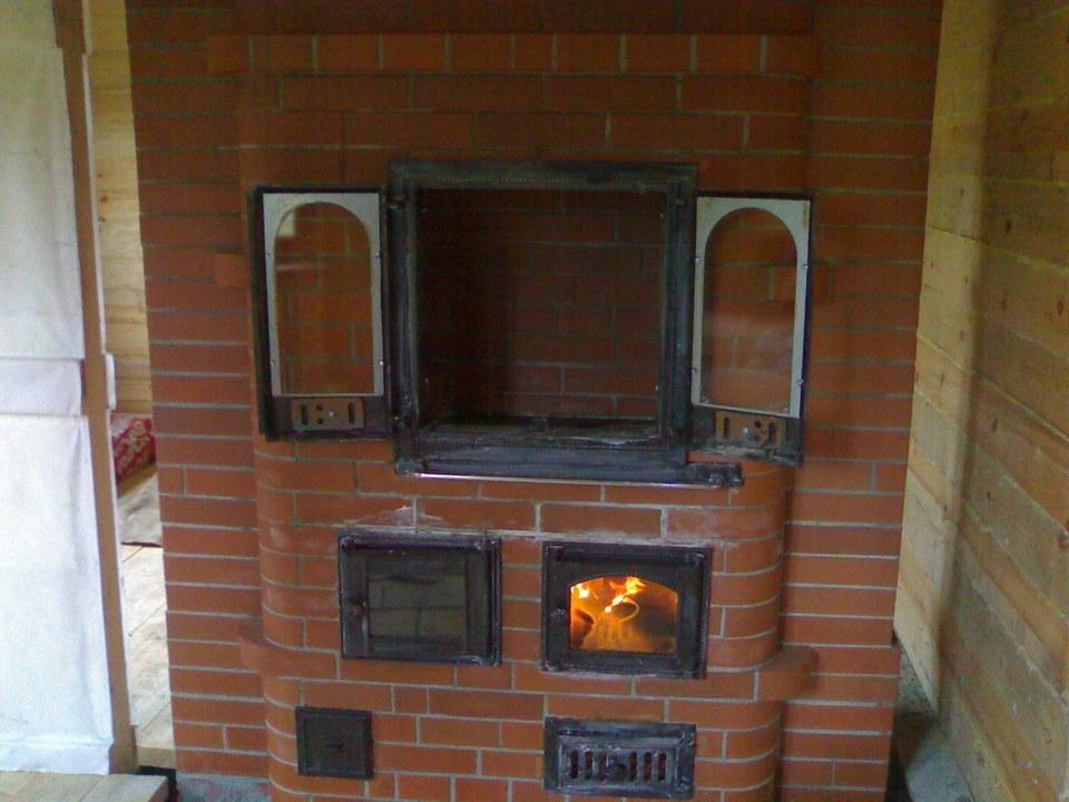 русская печь в современном интерьере