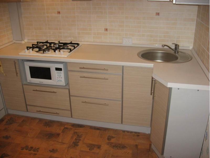 800 Кухня Зебрано песочный. ЛДСП (EGGER) .