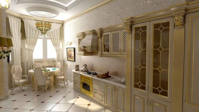 Патинированные фасады для кухни