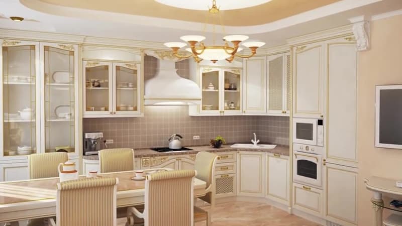 Дизайн кухни в классическом стиле